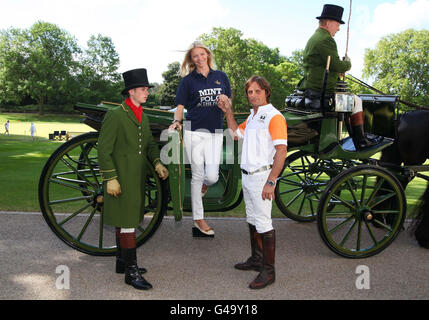 Minze-Polo im Park - London Stockfoto