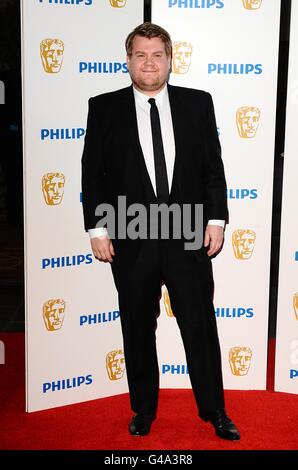 James Corden bei der Ankunft für die Philips British Academy Television Awards im Grosvenor House, 90 Park Lane, London. Stockfoto