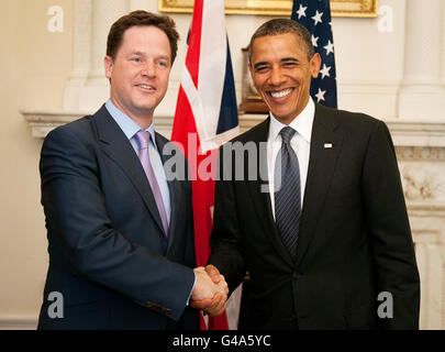 Präsident Obama Staatsbesuch in Großbritannien - Tag 2 Stockfoto