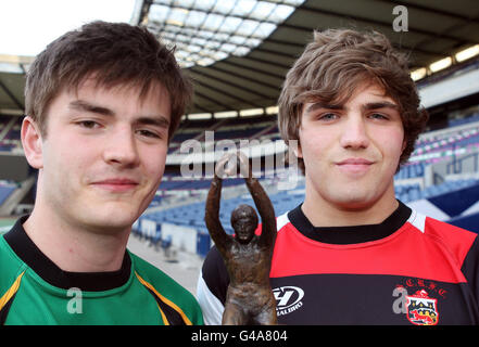 Rugby-Union - nationale Jugend U18 und U16 Jugend Liga Cup Finalisten Photocall - Murrayfield Stockfoto