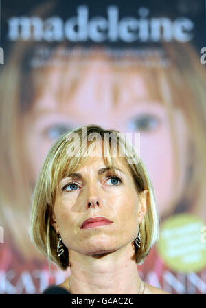 Kate McCann hält eine Pressekonferenz im Zentrum von London zu ihrem kürzlich erschienenen Buch „Madeleine“ über das Verschwinden ihrer Tochter im Jahr 2007 ab. Stockfoto