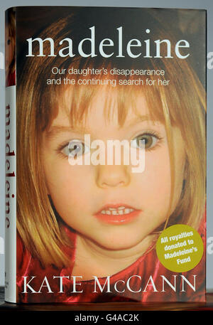 Ich vermisse Madeleine McCann. Das neu veröffentlichte Buch „Madeleine“ über das Verschwinden von Kate und Gerry McCanns Tochter im Jahr 2007. Stockfoto