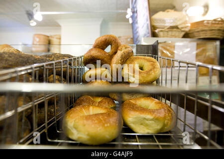 In der berühmten Murrays Bagels Bagel Store auf der 8th Avenue in New York City, USA, 11. November 2008 Stockfoto