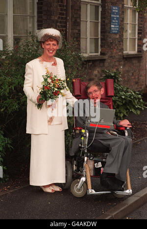 Stephen Hawking - Ehe Stockfoto