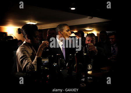 Präsident Obama Besuch in Irland - Tag eins Stockfoto