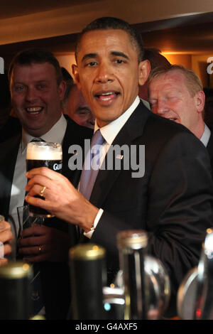 Präsident Obama Besuch in Irland - Tag eins Stockfoto