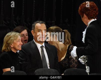 Tom Hanks vor US-Präsident Barack Obama hielt seine Keynote-Rede vor beiden Houses of Parliament in der historischen Westminster Hall. Stockfoto