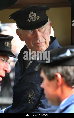 Königlicher Besuch in Hampshire Stockfoto