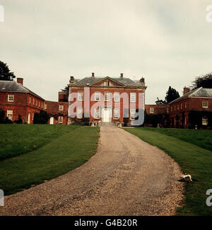 PA NACHRICHT FOTO 15.09.77 BRITWELL HAUS IN DER NÄHE VON WALLINGFORD, OXON HAUS VON DAVID HICKS DER INNENARCHITEKT PRINZESSIN ANNE NEUE HEIMAT GATCOMBE PARK, GLOUCESTERSHIRE Stockfoto