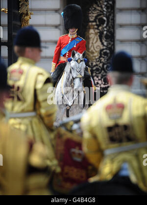 Oberst der Überprüfung der Trooping der Farbe-Parade Stockfoto