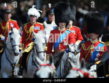 Oberst der Überprüfung der Trooping der Farbe-Parade Stockfoto