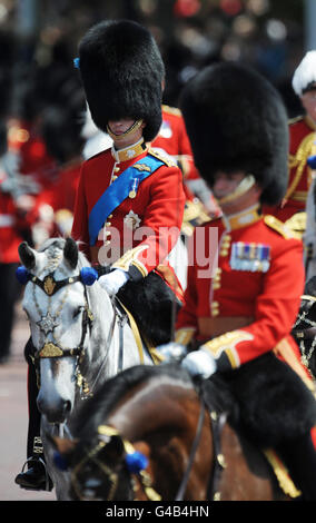 Oberst der Überprüfung der Trooping der Farbe-Parade Stockfoto