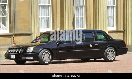 Präsident Obama Staatsbesuch zu UK - Tag eins Stockfoto