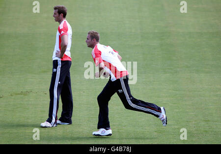 Fussball - erste Npower Test - England V Sri Lanka - England Netze die Session - Tag - SWALEC Stadion Stockfoto