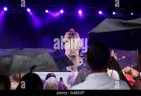 CEE Lo Green tritt während des Summertime Ball von Capital FM im Wembley Stadium, London, auf. Stockfoto