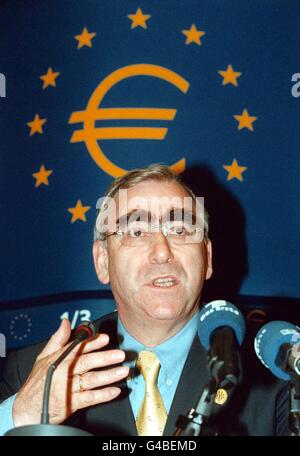 EURO-GIPFEL-WAIGEL PRESSER Stockfoto