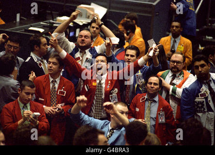 Finanzen und Wirtschaft - der London International Financial Futures und Options Exchange - 1995 Stockfoto