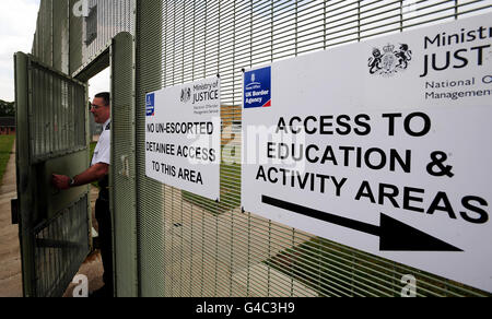 Eine allgemeine Ansicht von Morton Hall Immigration Removal Center, in der Nähe, Swinderby, Lincolnshire. Stockfoto