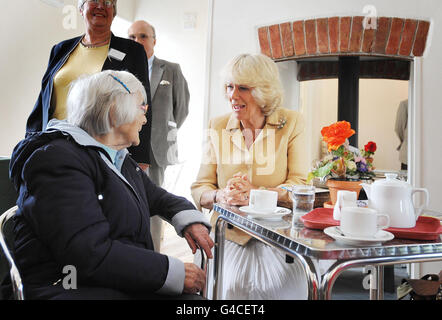 Königlicher Besuch in Wales Stockfoto