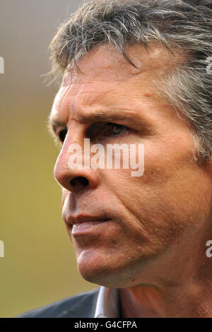 Fußball - Ligue 1 - AS Monaco / Olympique Lyonnais - Stade Louis II. Claude Puel, Cheftrainer von Lyon Stockfoto