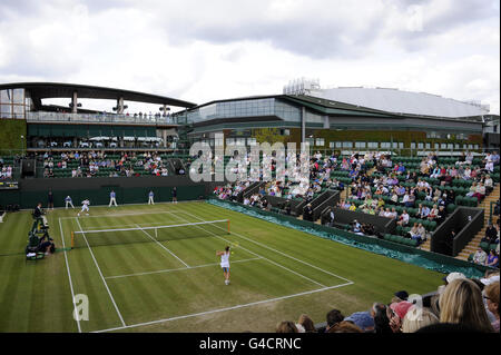 Tennis - Wimbledon Championships 2011 - Tag 5 - der All England Lawn-Tennis and Croquet Club Stockfoto