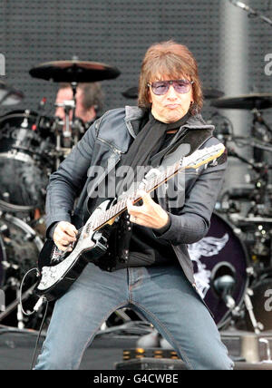 Bon Jovi Gig - Murrayfield. Bon Jovi Gitarrist Richie Sambora Stockfoto