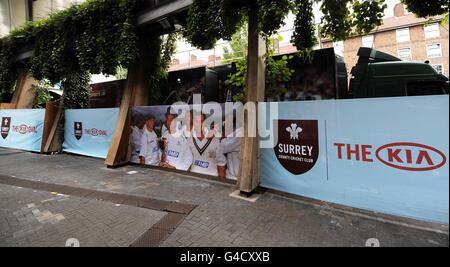 Cricket - 2011 NatWest Series - First One Day International - England / Sri Lanka - The Kia Oval. Kia Branding beim Kia Oval Stockfoto