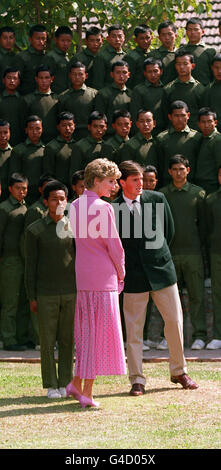 DIANA IN NEPAL Stockfoto