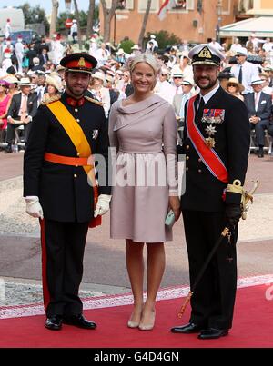 Königliche Hochzeit Monaco Stockfoto