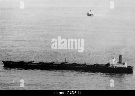 Rescue - Kowloon Brücke Untergang - Küste aus West Cork, Irland Stockfoto