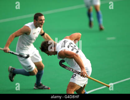 Eishockey - WM 2011 London - New Zealand / Belgien - Quinton Hogg Memorial Sports Ground Stockfoto