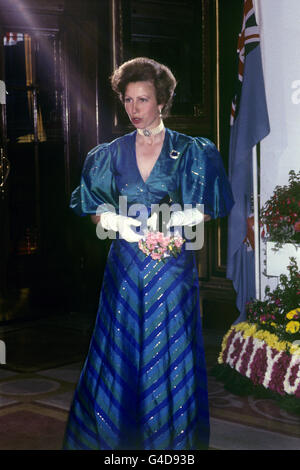 Prinzessin Anne bei der Royal Gala Performance in Aid of the Commonwealth Games Appeal, im Playhouse Theatre, Edinburgh. Stockfoto