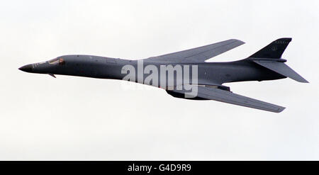 Juli 1998 Filer US Rockwell B-1B Lancer. Bild von Paul Jarrett . Stockfoto