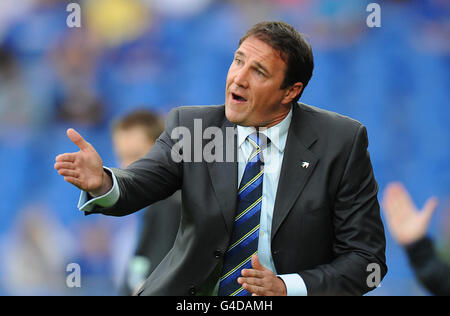 Fußball - vor der Saison freundlich - Cardiff City V Celtic - Cardiff City Stadium. Malky Mackay, Manager von Cardiff City Stockfoto