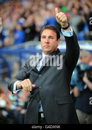 Fußball - vor der Saison freundlich - Cardiff City V Celtic - Cardiff City Stadium. Malky Mackay, Manager von Cardiff City Stockfoto