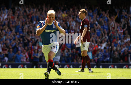 Fußball - Clydesdale Bank Scottish Premier League - Rangers V Heart of Midlothian - Ibrox Stadium Stockfoto