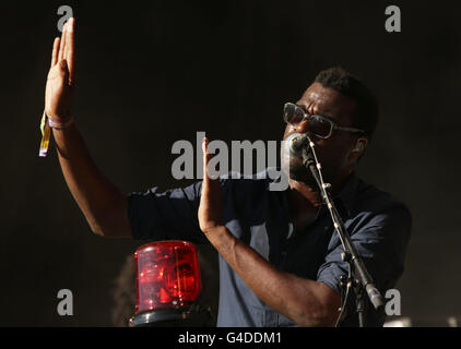 Glastonbury Festival 2011 - Sonntag Stockfoto