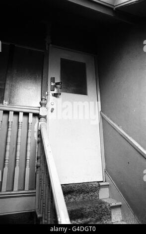 PA NEWS FOTO 15.11.83 DIE ZWEITE ETAGE FLACH MASSENMÖRDER DENNIS ANDREW NILSEN LEBTE AM NR. 23 CRANLEY GÄRTEN, MUSWELL HILL, LONDON Stockfoto