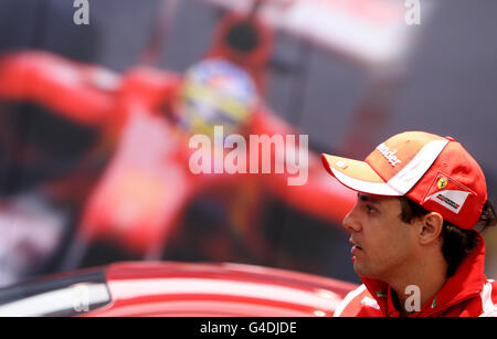 Ferrari-Formel-1-Fahrer Felipe Massa bei der Eröffnung des Ferrari-Ateliers im Berkeley Hotel, London. Stockfoto