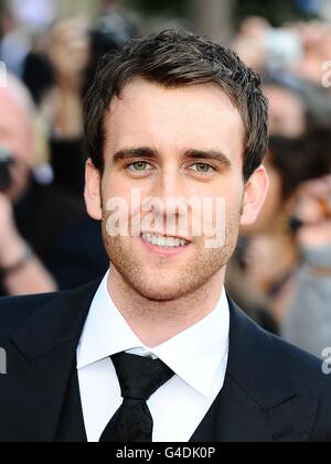 Matthew Lewis kommt zur Weltpremiere von Harry Potter und die Heiligtümer des Todes: Teil 2. Stockfoto