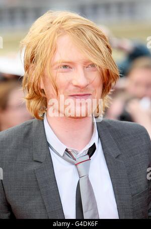 Harry Potter und die Heiligtümer des Todes: Teil 2 UK Film Premiere - London. Domhnall Gleeson kommt zur Weltpremiere von Harry Potter und die Heiligtümer des Todes: Teil 2. Stockfoto