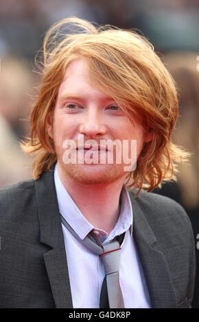 Domhnall Gleeson kommt zur Weltpremiere von Harry Potter und die Heiligtümer des Todes: Teil 2. Stockfoto