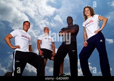 Leichtathletik - Power2Podium Photocall - Lee Valley Athletik Zentrum Stockfoto