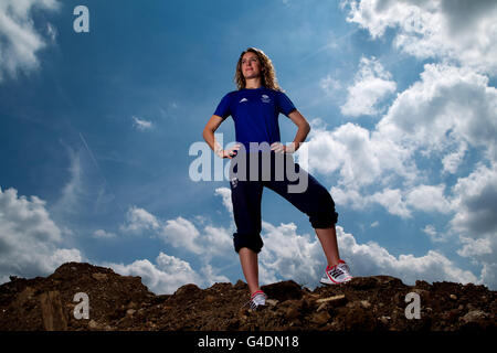 Leichtathletik - Power2Podium Photocall - Lee Valley Athletik Zentrum Stockfoto