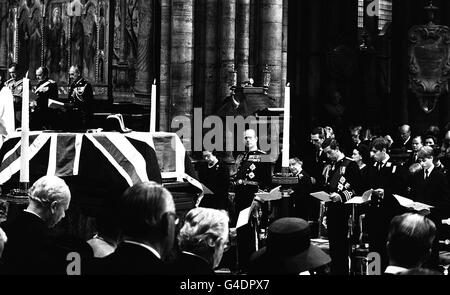 Royalty - Beerdigung von Earl Mountbatten of Burma - Westminster Abbey Stockfoto