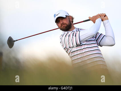 Der US-Amerikaner Lucas Glover in Aktion während der dritten Runde der Open Championship im Royal St George's Stockfoto