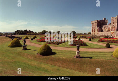 WINDSOR CASTLE GARDEN FÜR ÖFFENTLICHKEIT ZUGÄNGLICH Stockfoto