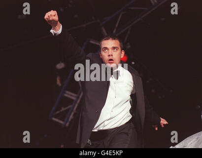 ROBBIE WILLIAMS BEI V98 Stockfoto