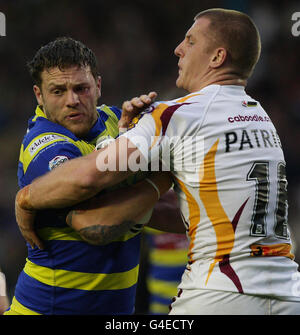 Rugby League - engage Super League - Warrington Wolves V Huddersfield Riesen - The Halliwell Jones Stadium Stockfoto