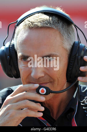 McLaren Teamchef Martin Whitmarsh während der Trainingseinheit des Grand Prix von Monaco, Monte Carlo. Stockfoto